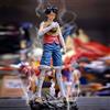 Bandai Statuetta Action Figure Anime One Piece 27cm, Roronoa Zoro e Vinsmoke Sanji in Posizione Eretta, Modellino in PVC da Collezione, Regalo per Ragazzi