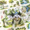 NONE 1 rotolo di nastri serie The Tree Scenery, adesivi per scrapbooking, perfetti per collage, journaling, materiali artigianali fai da te