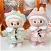 NONE Mini vestiti per bambole Accessori per abiti per la Corea Kpop Exo 15-17 cm Labubu Idol Ciondolo Cappotto berretto esagonale di Capodanno