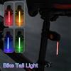 NONE Luci posteriori per bicicletta Lampada ad acqua corrente Ricaricabile per bici da strada di montagna Luci posteriori per ciclismo Lanterna lampeggiante per bici a LED impermeabile