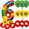 TAKARA TOMY Set di palloncini decorativi per compleanno da 20 pezzi 32 Numeri in pollici Regali di compleanno per bambini Forniture per feste per baby shower