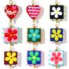 GRACE MOMENTS 3 pz/lotto in acciaio inossidabile vetro di murano fiore collana pendente cuore d'amore orecchino fai da te pendenti e ciondoli donne gioielli smalto colorato