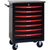 NONE Carrello portautensili multifunzionale a 7 cassetti con cuscinetti a rulli metallici, ideale per garage, officina, magazzino, officina riparazioni