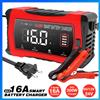 HTRC 6V 12V 24V 16A Riparazione universale Caricabatteria per auto Riparazione intelligente Caricatore per moto per batteria al piombo AGM GEL LiFePO4