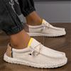 FYZS Scarpe da uomo Mocassini in tela Scarpe casual da uomo comode e traspiranti Scarpe da guida Scarpe vulcanizzate Scarpe basse Scarpe da passeggio da uomo