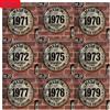 NONE Targa rotonda da parete 2D piatta, 1 pezzo, vintage 1970-1979, edizione limitata - Ornamento piatto 2D retrò, durevole / adatto per decorazioni