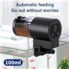 NONE Distributore Automatico di Cibo per Pesci con Timer, Impermeabile IP66, Capacità 100ml, Dispenser per Pesci/Tartarughe