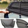 NONE 4 Pezzi Tende Parasole Nere in Rete per Finestrini Auto Anteriori e Posteriori, Protezione Solare Durevole per Camper, Tende in Materiale Resistente