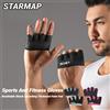 STARMAP Guanti da allenamento a quattro dita di alta qualità, leggeri e antiscivolo, con presa antiscivolo per fitness, sollevamento pesi, allenamento, uomo e donna