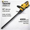 Conentool Tagliasiepi a Batteria da 22 Pollici 21V 1800W 25000RPM, Decespugliatore per Giardino, Cortile e Paesaggistica