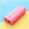 NONE 1/2 Pezzi 5V 5600mAh 1 Cella 18650 USB Power Bank Caricabatterie Portatile DIY Box per Ricarica Elettronica Telefono (Batterie Non Incluse)