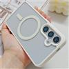 NONE Custodia trasparente color caramella per Samsung Galaxy A57 A37 A17 A07 A54 A55 A35 A25 A15 A56 A36 A26 A16 A06 Cover anti-caduta Magsafe