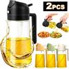 XMSJ Dispenser Spray 2-in-1 da 500ML in Plastica per Olio d'Oliva e Aceto, Bottiglia Spray e Versatore per Friggitrice ad Aria, BBQ, Insalate e Utensili da Cucina