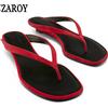 NONE Sandali infradito da donna firmati, estivi, da spiaggia, con tacco basso sottile, casual, con punta quadrata e clip, ciabatte e mules