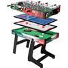NONE Tavolo da gioco multifunzione 4 in 1 HLC, calcio balilla pieghevole e retrattile, multifunzione per calcio balilla/biliardo/ping pong/hockey, adatto per adulti e bambini, divertimento in famiglia