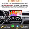 BONROAD Display multimediale Bonroad 10.25/12.8'' Wireless CarPlay Android Auto per Mercedes Benz Classe A C W176 W205 CLA C117 GLA X156 GLC X253 W447