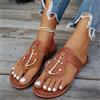 NONE Ciabatte e Sandali da Donna alla Moda, Scarpe Estive Casual con Suola Piatta, Infradito con Ancora