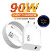 NONE Caricabatterie USB Turbo Veloce da 90W per Xiaomi 13 14 15 Ultra 15T 17 Pro Redmi Note 14 Pro POCO F6 F7 X6 X7 Pro Cavo di Ricarica Rapida Type-C