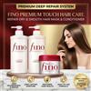 NONE Set per la Cura dei Capelli Fino Premium Touch, Maschera Riparatrice Profonda per Capelli Danneggiati, Controllo dell'Oleosità, Volumizzante, Lisciante e Lucidante