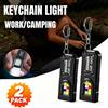ZHIYU Torcia portachiavi a LED ricaricabile tramite USB-C, 550LM, mini torcia portatile, lanterna tascabile, luce da lavoro con magnete per emergenze