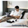 NONE Cuscino Cervicale in Memory Foam per Alleviare il Dolore al Collo, Ergonomico, Ortopedico, Traspirante, per Chi Dorme su un Fianco, sulla Schiena o sullo Stomaco