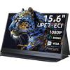 UPERFECT Monitor LCD da 15.6 pollici portatile ultrasottile 1080P IPS FHD USB tipo C Dispaly per telefono portatile XBOX Switch PS5 schermo da gioco
