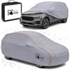 Brico Chic Telo Antigrandine SUV Taglia L/XL, Imbottitura 6mm, Copriauto Esterno Impermeabile e Antigraffio, Tessuto Anti-UV, Cinghie Antivento, 540x185x155 cm, 4 Stagioni, Grigio