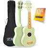 3rd Avenue Ukulele Soprano per Principianti 21 Pollici 4 Corde in Nylon con Borsa Uke Gratuita - Verde Pastello - Lezioni Online Gratuite per 1 Mese