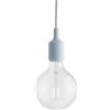 Muuto - Sospensione E27 - Blu - Silicone - Designer Mattias Stahlbom