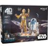 4D Build -4D Build,C-3PO e R2-D2 da collezione Star Wars, Giocattoli da costruzione, Puzzle 3D per Adulti e Adolescenti, 416 Pezzi, a partire da 12 anni (Spin Master 6074268)