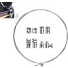 Voltrique Cavo di acceleratore universale 1,2 m Ø1,5 mm con fermacavi, cavo frizione moto in acciaio zincato, kit di riparazione per moto, quad, tosaerba e motocoltivatori