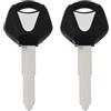 SG Store 2 chiavi vuote per moto, lama non tagliata, scanalatura destra, compatibile con Yamaha YZF R1 R6 YZF600 FZ1 FZ6 MT07/09