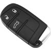 ES IEA ELETTRONICA Custodia Guscio Portachiavi Cover Per Radiocomando Chiave Auto Keyless Con Lama D'emergenza 3 BottonI Compatibile Con Fiat 500X - Jeep Compass , Renegade (LAMA SIP22)