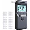 Generico Etilometro Portatile Professionale Alcoltest Certificato Uso Personale Alcoltester Digitale Precisa del Tasso Alcolemico Istruzione in Italiano Incluso 20pz Bocchini