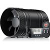 SBONNI Estrattore Aria con Sensore di umidità e Temperatura, Timer, Ventilazione Automatica, 6 velocità, Ventilatore da Condotto Silenzioso, per Bagno, Cucina, Cantina, Garage, Serra P125