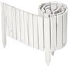 Garronda Rollborder Recinzione in legno flessibile 200 x 30 cm bordatura giardino bordura per aiuola staccionata in legno cordolo Decorazione da frutteti Palizzata GD-0149 Bianco