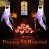 Hillylolly Manica a Vento di Halloween, 2pcs Manica a Vento Fantasma di Halloween, 120cm Bandiera Manica a Vento Fantasma, con Luci, Fantasma da Appendere di Halloween Ghost Windsock Flags