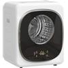 HOMCOM Mini Asciugatrice Portatile 4 kg, 5 Programmi, Display Touch, 800W Asciugatrice Compatta, Carica Frontale, Fino 60℃, Impilabile/Parete/Autoportante, Timer, Tamburo in Acciaio Inox, Casa, Bianco