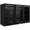 Générique Posteriore Bar Refrigerato - 3 Porte Vetrate Battenti - 328 L - Temperatura da 2°C a 8°C - Illuminazione LED - Sbrinamento automatico - Ideale per bar e ristoranti