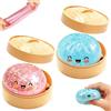 HBSFBH Giant Glitter Dumpling Squishy Toy, 2Pcs Gigante Glitter Squishys Ravioli, Squishys A Forma Di Ravioli Glitterati, Divertente Giocattolo Antistress Bao Bun Con Vaporiera, Per Lavoro, Studio, Viaggio