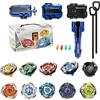 BOVANPOO Burst Spinning Trottola Set Metal Fusion Combattere Top 10pcs X Trottola giocattolo con 3 Lanciatori e maniglia, gioco di battaglia regalo giocattolo per ragazze e ragazzi