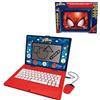 LEXIBOOK, Spider-Man, Computer Bilingue e Educativo Spagnolo/Inglese, Giocattolo per Bambini, 170 Attività per Imparare, Giocare Giochi e Musica, Grande Schermo, Blu/Rosso, JC599SPi2LXB