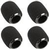 Generic Ricambio RK183WS copertura parabrezza in schiuma per microfono Shure BETA 98H/C miniatura, nero, confezione da 4