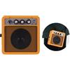 POENVFPO Mini Amplificatore per Chitarra, Amplificatore per Chitarra Elettrica Portatile da 5 W con Controllo del Volume, Overdrive, Doppio Ingresso, Uscita per Cuffie, Tracolla per Musicisti,