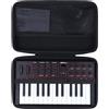 Lebakort Duro Viaggio Caso Custodia per Akai Professional MPK Mini IV Tastiera MIDI USB-C (Nero)