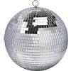 Keruozine Sfera da discoteca a specchio da 30 cm, ideale per feste o DJ, effetto luce per Natale (30 cm, argento)
