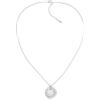 Calvin Klein Collana con Pendente e Braccialetto Rigido da Donna Collezione CK SPIRAL in Acciaio Inossidabile con un Charm