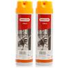 Oregon Vernice Spray per Marcatura Forestale Non Permanente, Asciugatura Rapida, Dura fino a 2 anni, 500 ml - Arancione Fluorescente (Confezione da 2)