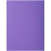 Exacompta - Rif. 216008E - Confezione da 50 camicie rigide con 2 alette ROCK''S 210 g/m² - colori vivaci - camicie certificate PEFC™ - dimensioni 24 x 32 cm per documenti formato A4 - colore viola