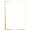 SIGEL Cartoncino decorativo A4 | DP614, fronte/retro, bianco/cornice oro, 200 g/m², 50 fogli